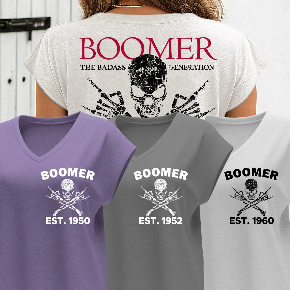 BOOMER Before All You Sissies Were Born Unisex T-shirt, Custom Year Of Birth Oversize T-shirt, Woman V-neck, Sweatshirt, Hoodie