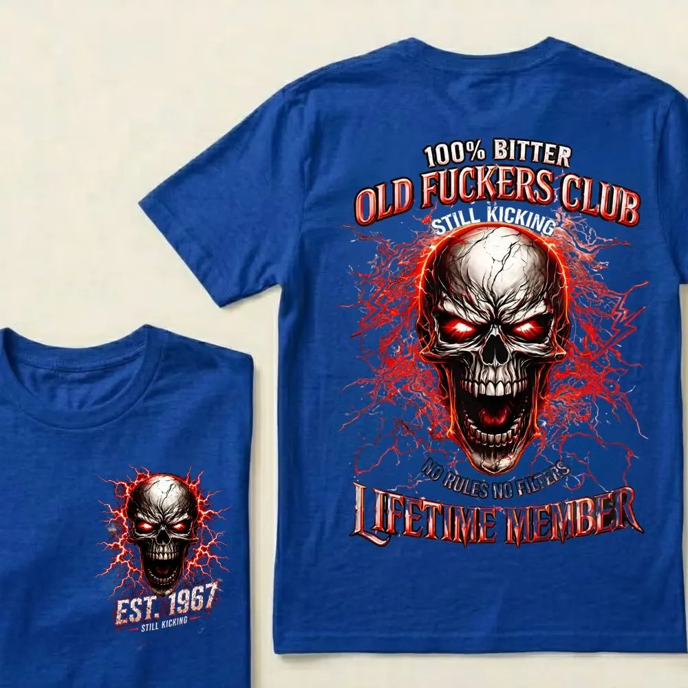 Old Fuckers Club™ Custom Year T-Shirt – Lifetime Member Personalized EST. Year Tee