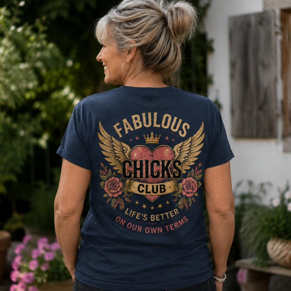 Fabulous Chicks Club Custom Birth Year Vintage Graphic Shirts