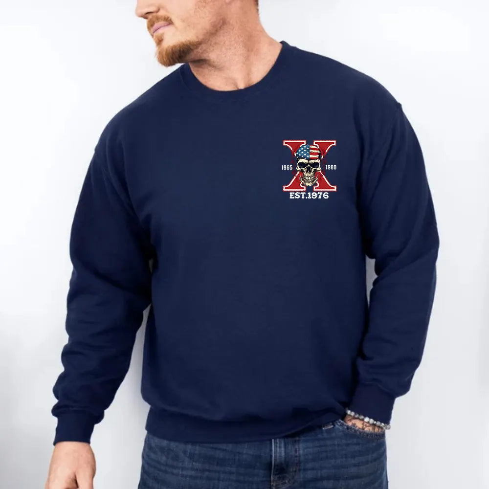 Gen X Skull Fuck Around Find Out Unisex Sweatshirt Hoodie T-shirt