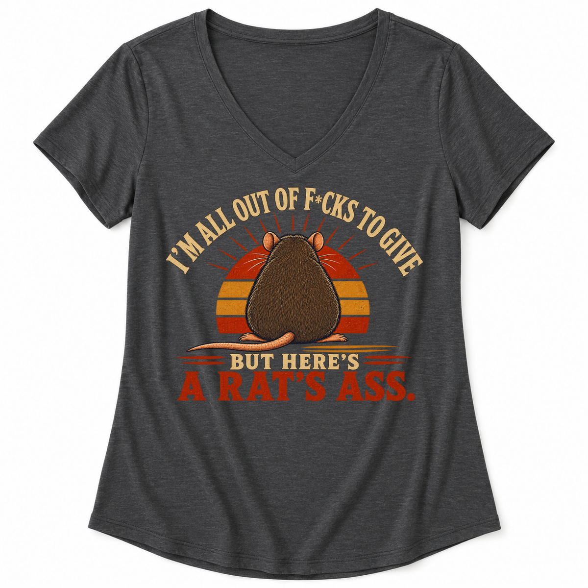 Funny Rat’s Ass Graphic Shirts – Sarcastic Retro Sunset Shirts