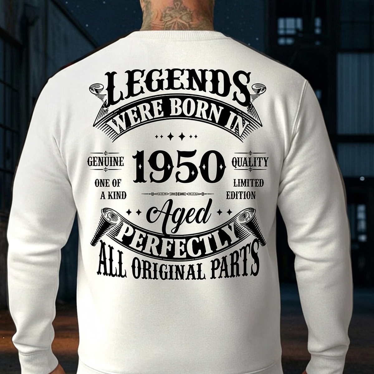 Custom Year Legends Generation T-Shirt – Aged Perfectly, All Original Parts Sweatshirt