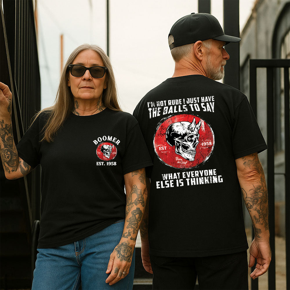 I'm Not Rude I Just Have The Balls To Say Custom Year Of Birth Shirts