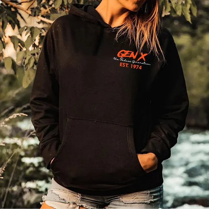 Double-Sided Gen X Sweatshirt, In case of injury stop yer crying, Walk it off, Rub some dirt on it, You're fine Sweater, Gen X Sarcastic Sweatshirt