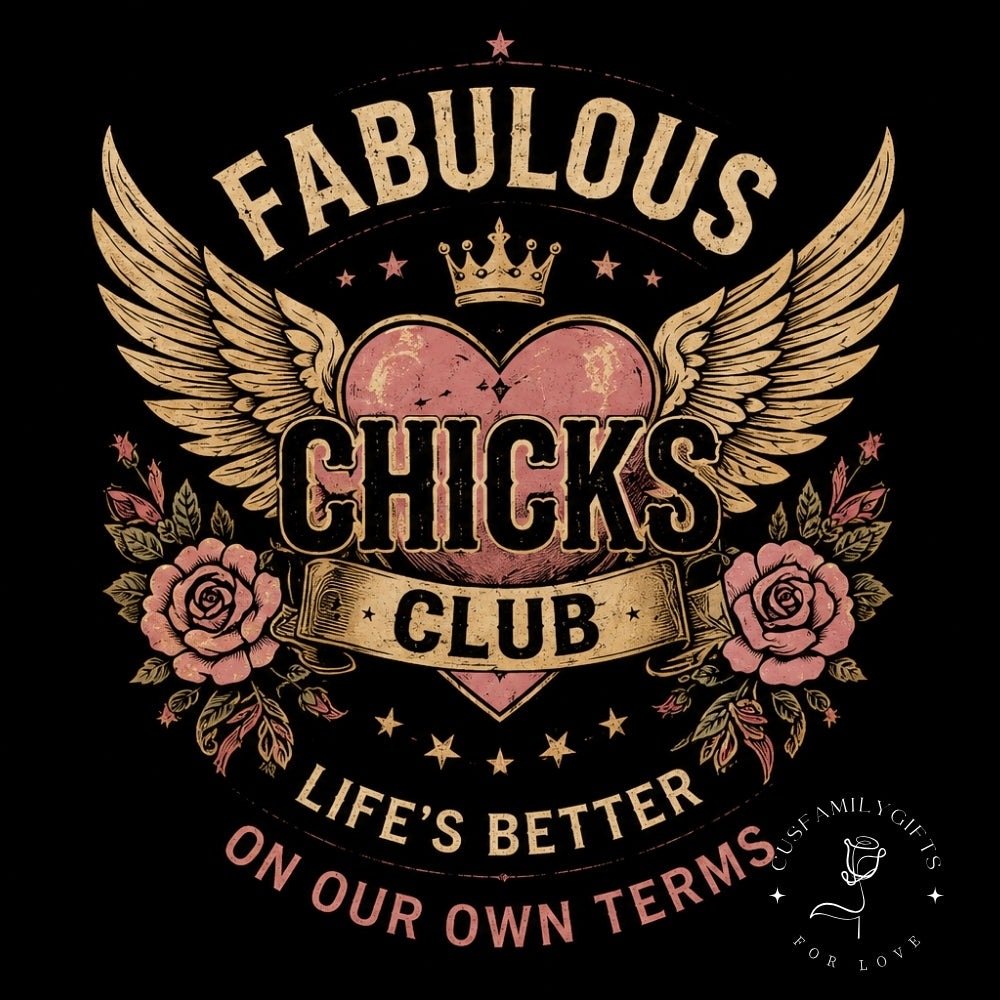 Fabulous Chicks Club Custom Birth Year Vintage Graphic Shirts