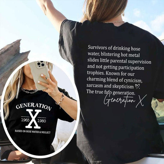Gen X Shirt, Generation X Raised On Hose Water and Neglect, Generation X Sweatshirt, Hose Water Hoodie, Raised Neglect