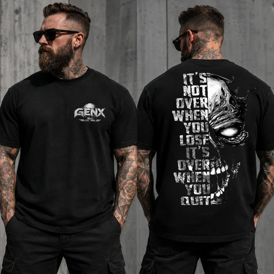 GEN X NEVER QUITS™ Custom Birth Year T-Shirt – It's Over When You Quit