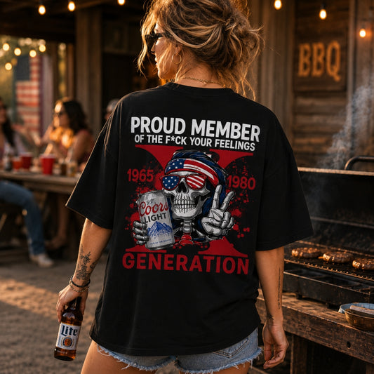 Coors Light-Generation X Favorite Beer Drink Custom Year Of Birth Shirt