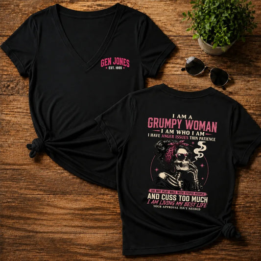 Grumpy Woman Custom Year Vintage Graphic Shirts