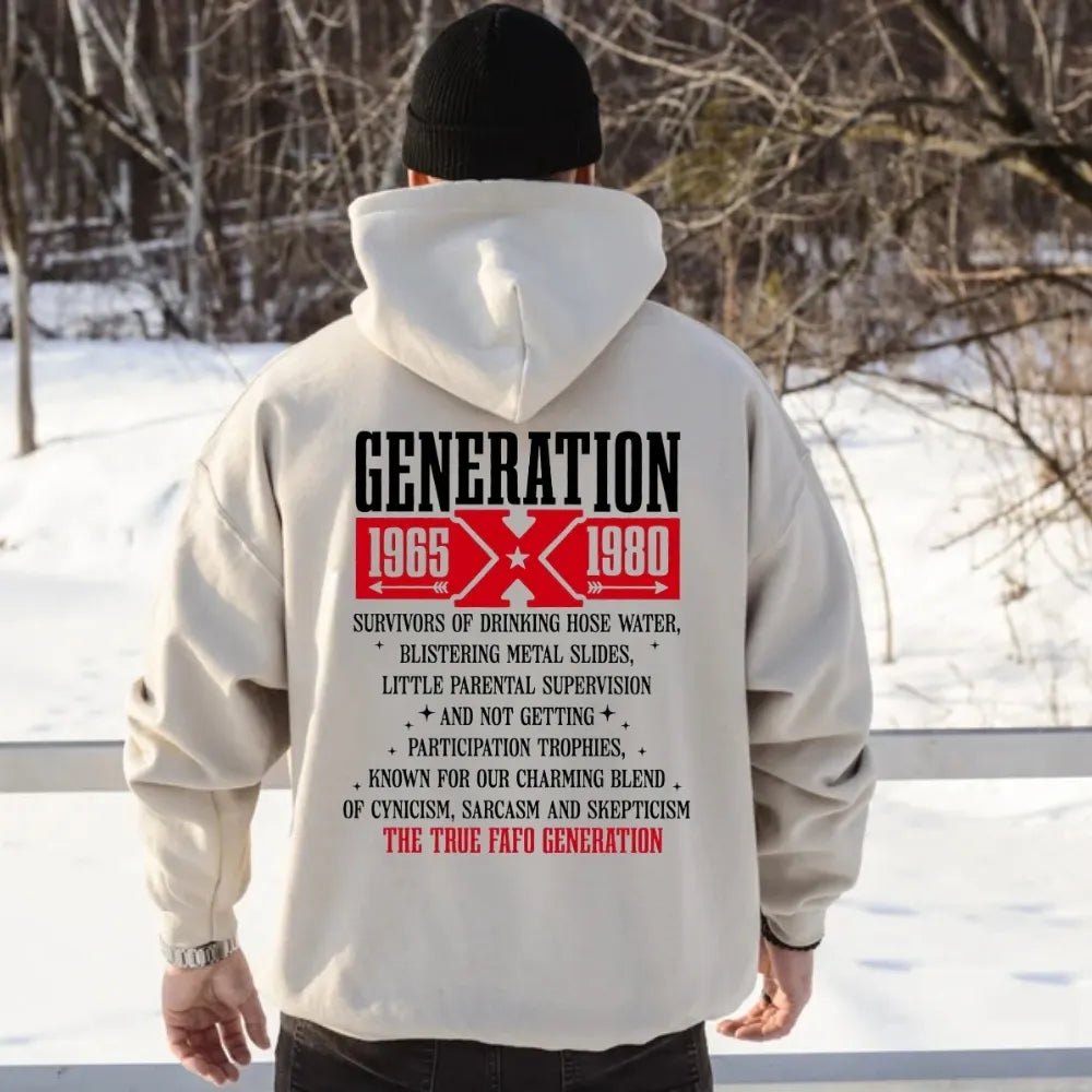 Customize New Version The True FAFO Generation X New Version Two Side Shirt Generation X T-shirt/Crewneck/Hoodie