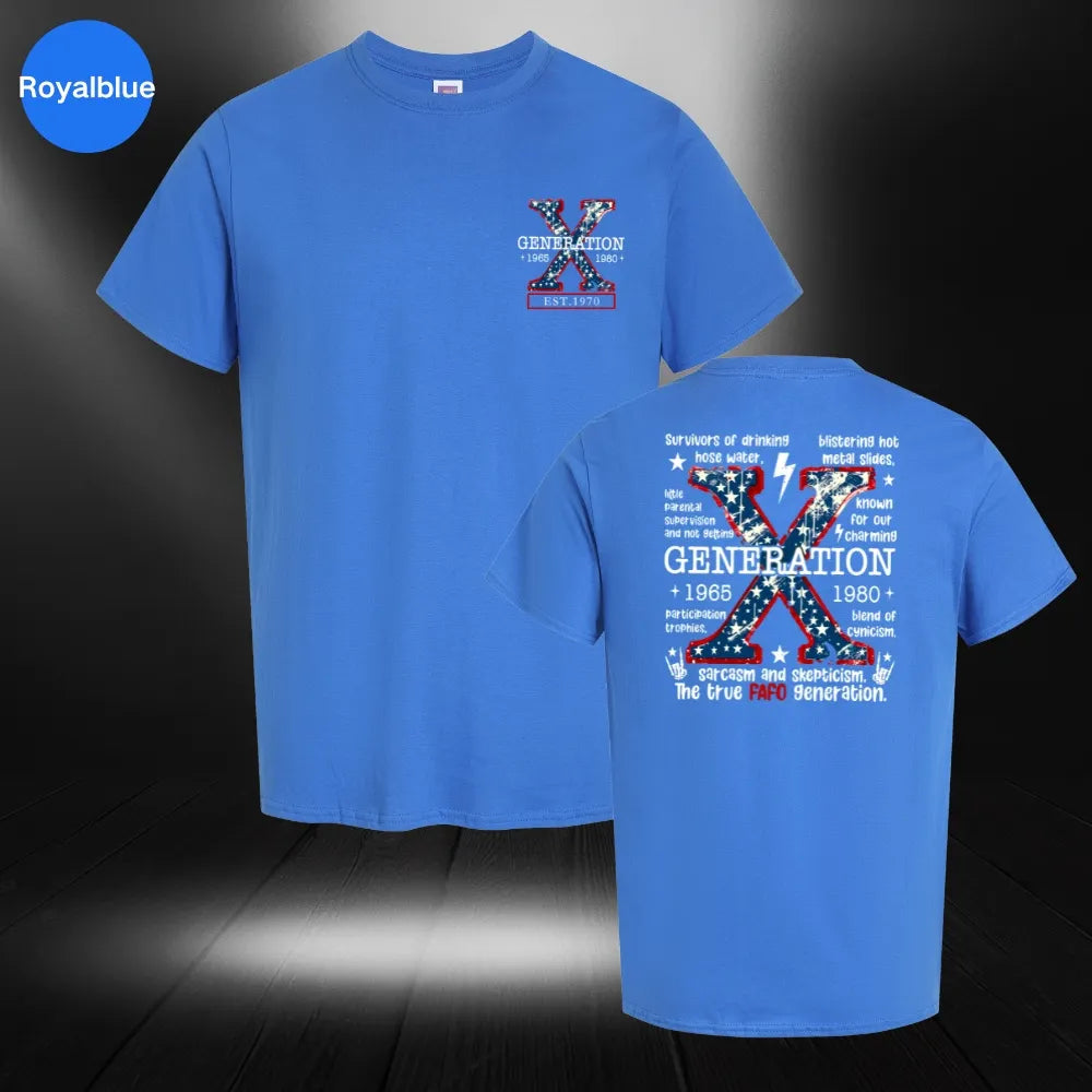 Custom Gen X T-Shirt, Star Design EST T-Shirt