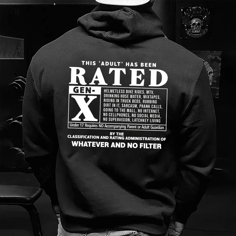 Double-Sided GEN X - 80s Kid Humor Shirt, Adulting since elementary school Sweatshirt
