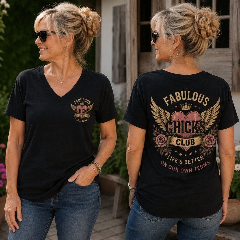 Fabulous Chicks Club Custom Birth Year Vintage Graphic Shirts