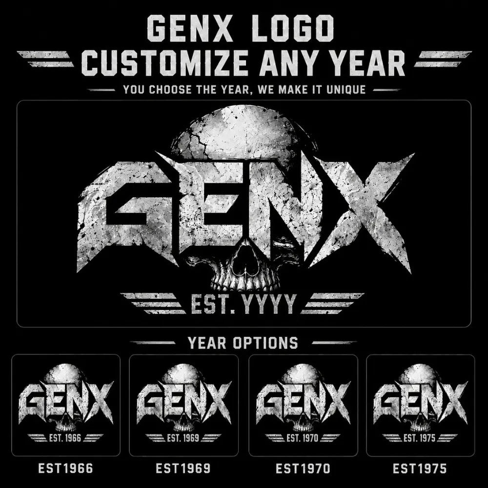 GEN X NEVER QUITS™ Custom Birth Year T-Shirt – It's Over When You Quit