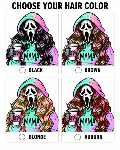 Custom Ghostface Mama Sweatshirt with Kids Name