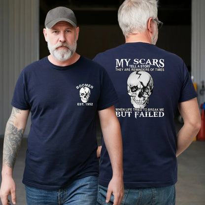 My Scars Tell A Story Skull Graphic Shirts