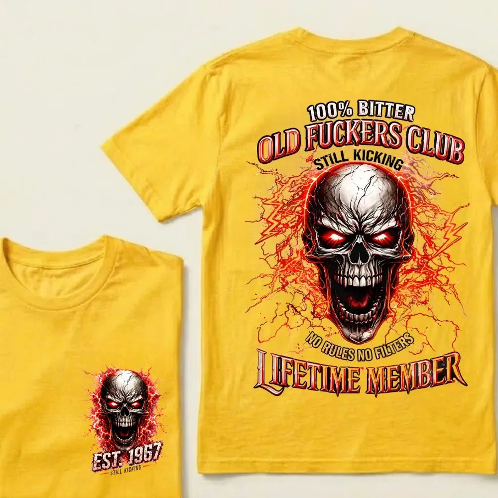 Old Fuckers Club™ Custom Year T-Shirt – Lifetime Member Personalized EST. Year Tee