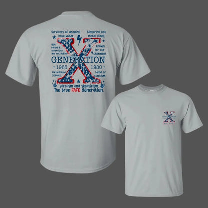 Custom Gen X T-Shirt, Star Design EST T-Shirt