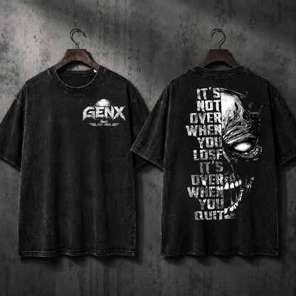 GEN X NEVER QUITS™ Custom Birth Year T-Shirt – It's Over When You Quit