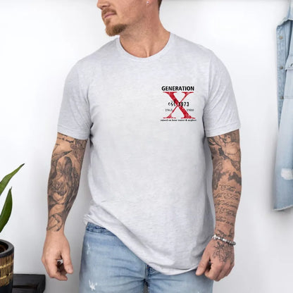 Custom Gen X EST Bothside Print T-shirt,Gen X Raised On Hose Water And Neglect ,Custom EST Bothside Print T-shirt, Sarcastic Shirt