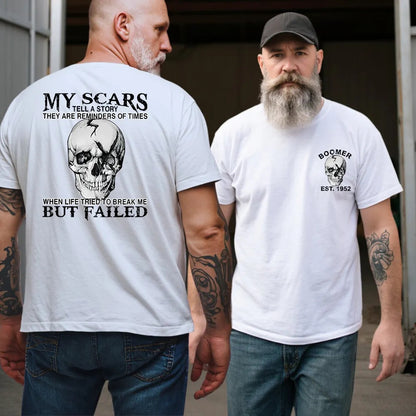 My Scars Tell A Story Skull Graphic Shirts