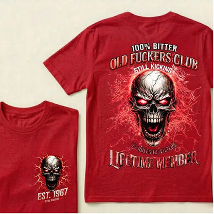 Old Fuckers Club™ Custom Year T-Shirt – Lifetime Member Personalized EST. Year Tee