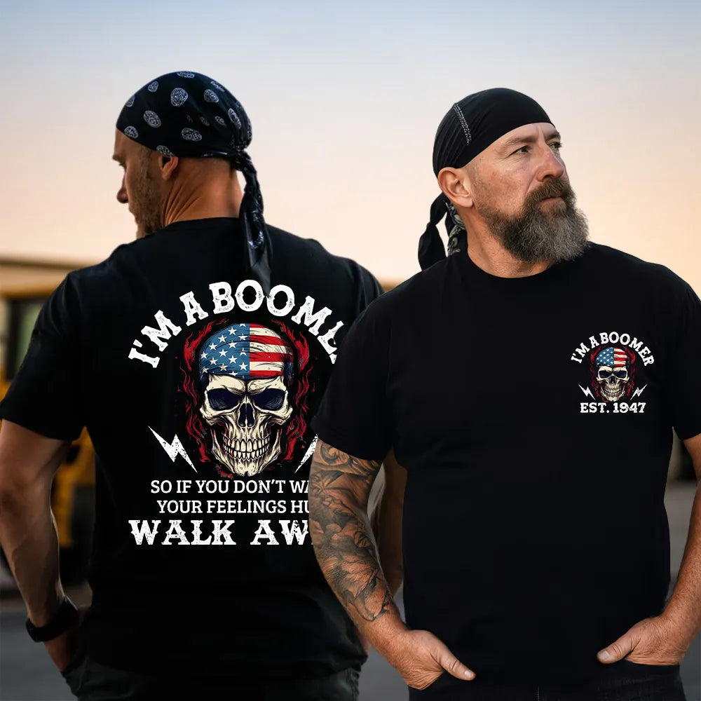 I'M A BOOMER. Walk Away Custom Year Of Birth Sweatshirt, Unisex Hoodie, Boomer Generation T shirt