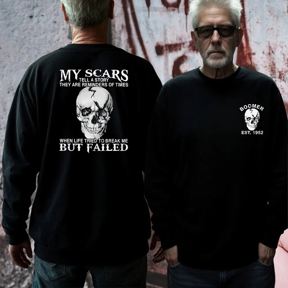 My Scars Tell A Story Skull Graphic Shirts