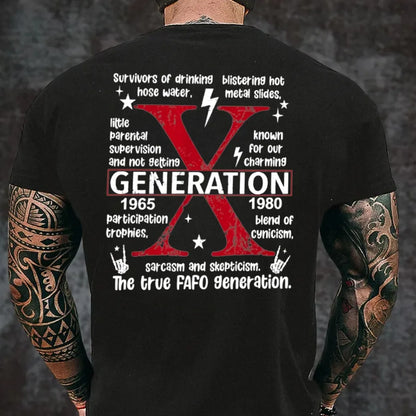 Custom Gen X EST Bothside Print T-shirt,Gen X Raised On Hose Water And Neglect ,Custom EST Bothside Print T-shirt, Sarcastic Shirt