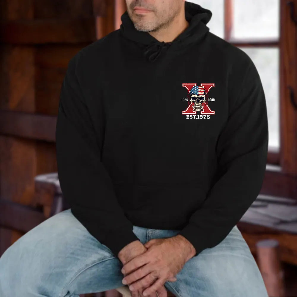 Gen X Skull Fuck Around Find Out Unisex Sweatshirt Hoodie T-shirt