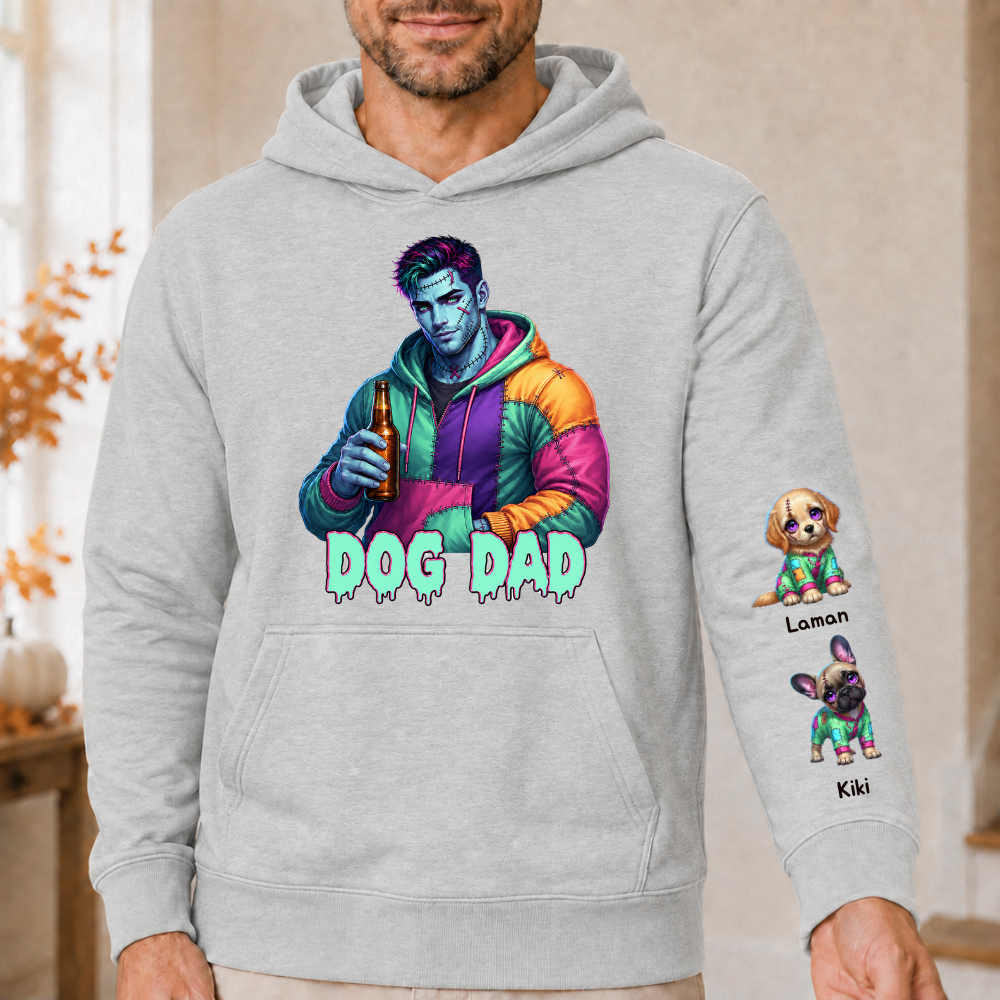 Horror MAMA Sweatshirt with Kid's Names on the Sleeve