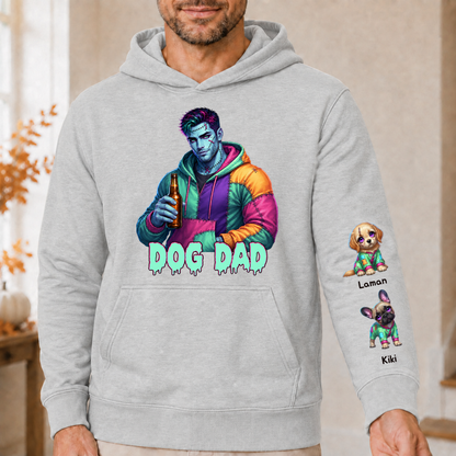 Horror MAMA Sweatshirt with Kid's Names on the Sleeve