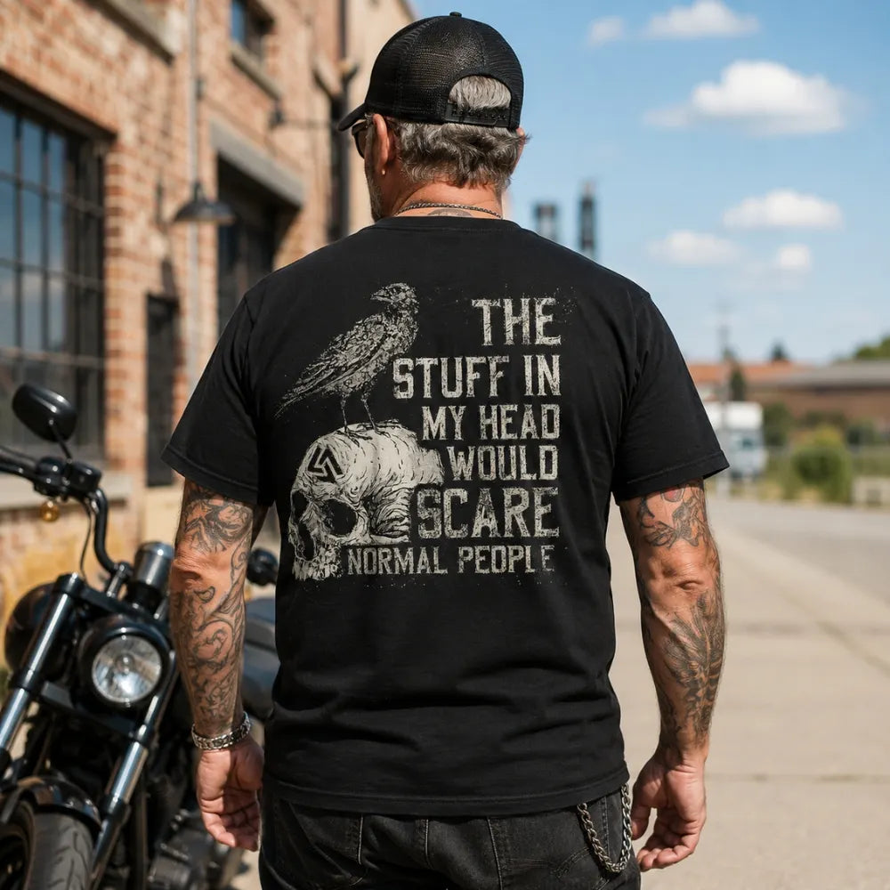 The Stuff In My Head Would Scare Normal People™ Gen X Custom Year T-Shirt