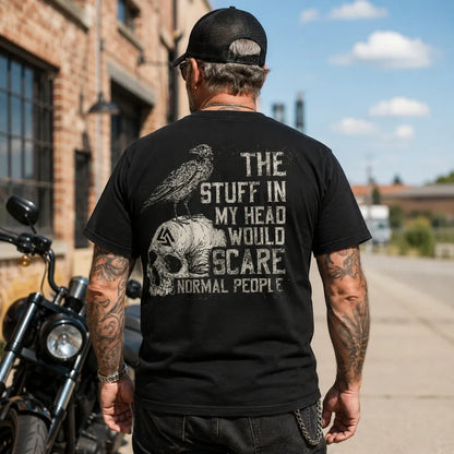 The Stuff In My Head Would Scare Normal People™ Gen X Custom Year T-Shirt