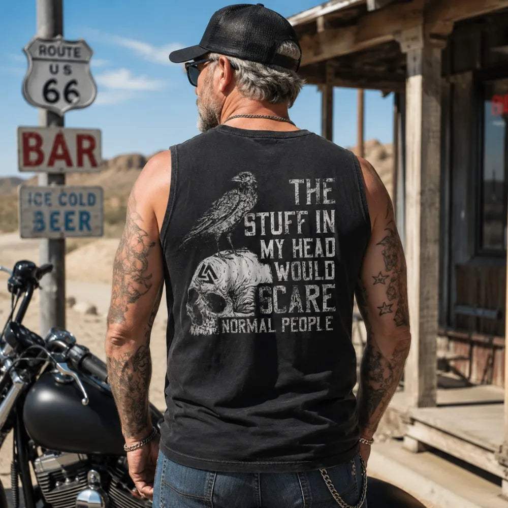 The Stuff In My Head Would Scare Normal People™ Gen X Custom Year T-Shirt