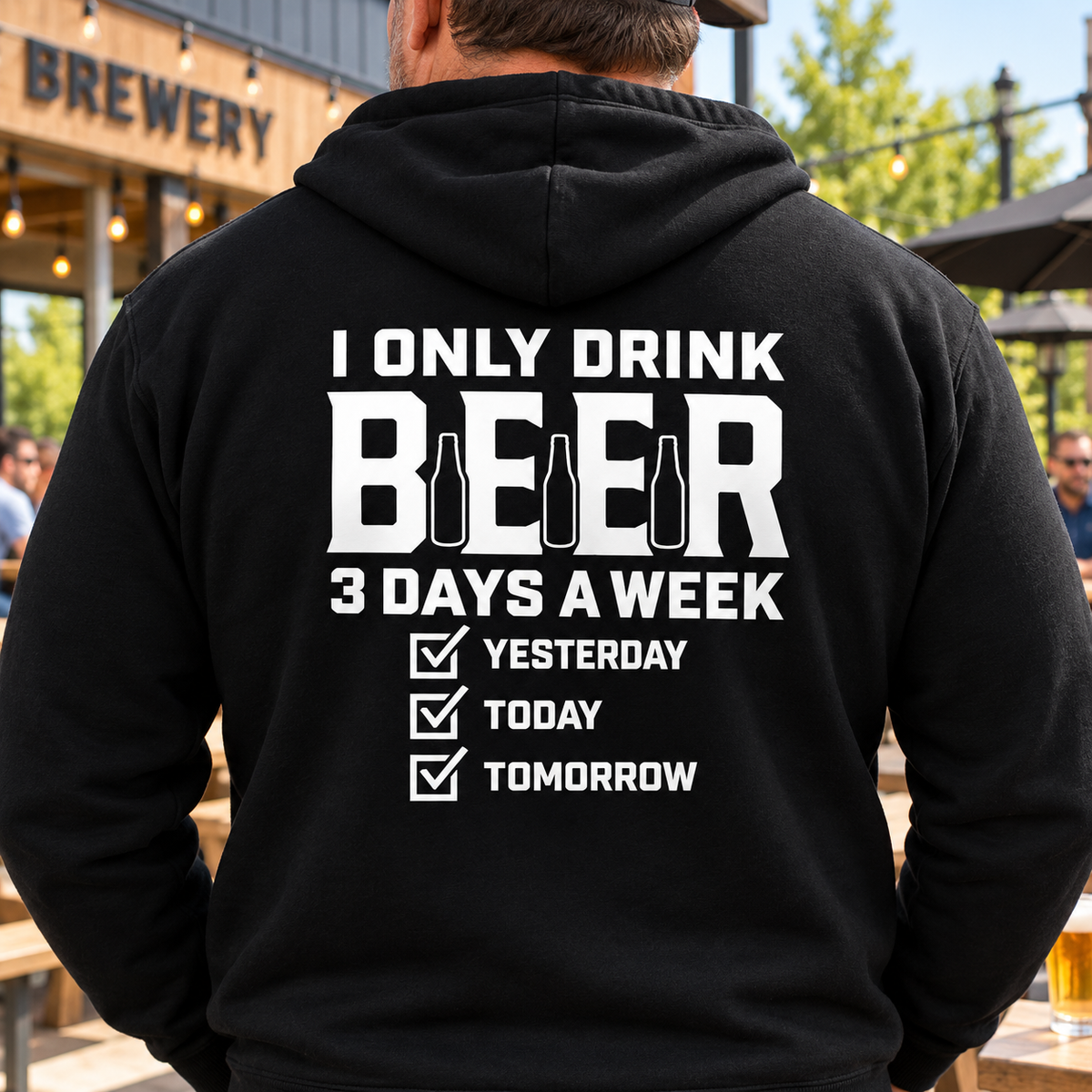 I Only Drink Beer 3 Days a Week Funny Graphic Shirts