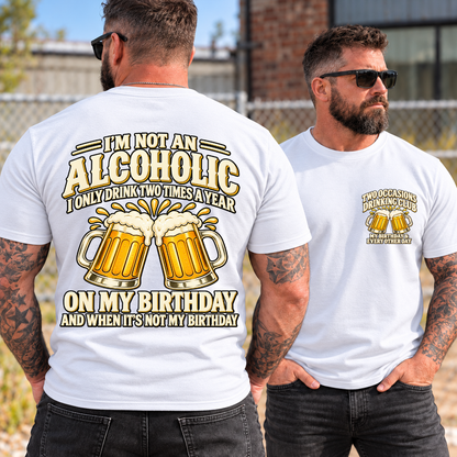 Funny Birthday Beer Shirts – Two Occasions Drinking Club