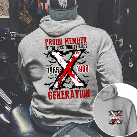 Gen X 1965–1980 “Proud Member” Distressed Graphic Shirts