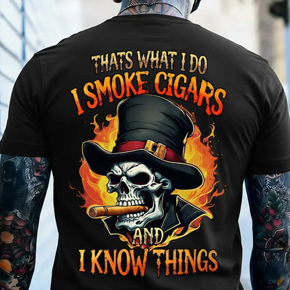 Personalized Cigar Smoking Skull Shirts – Custom Era & Year, Funny Cigar Lover Gift