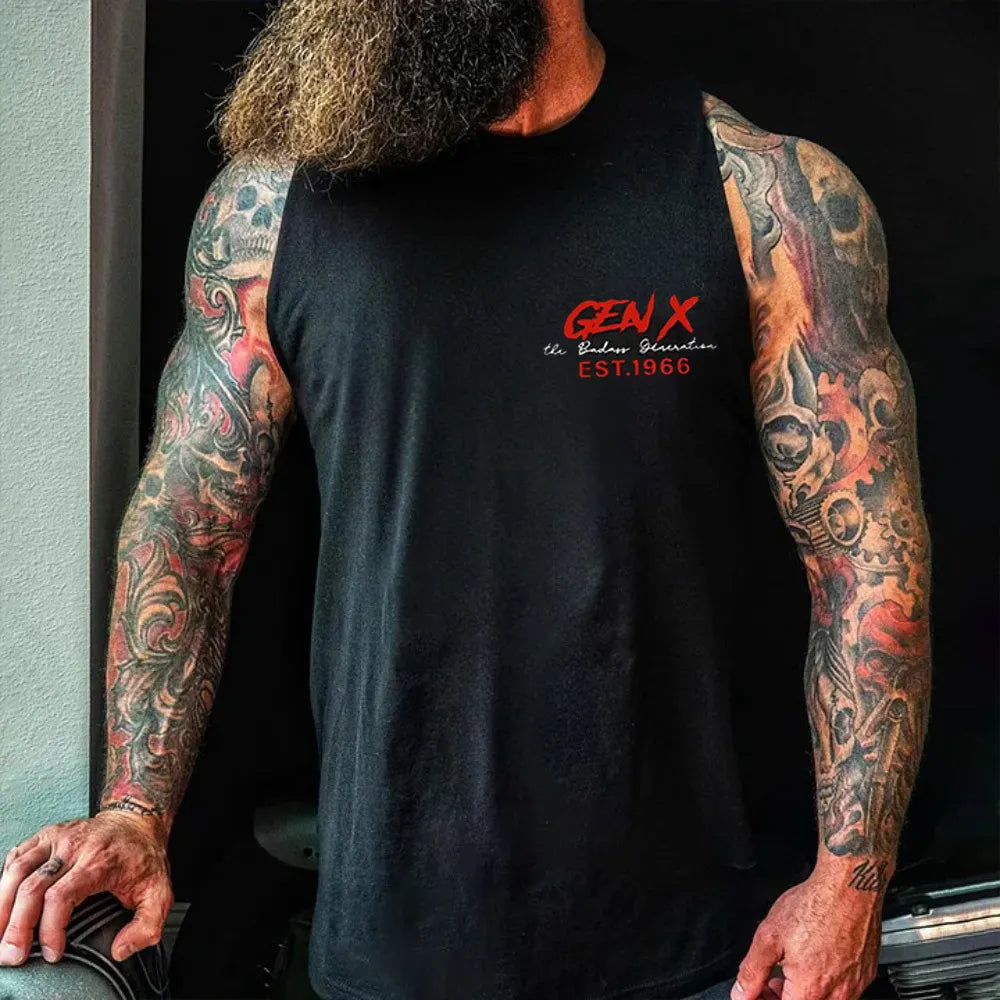 Gen X Cool Biker Shirt, Generation X Custom Year Badass Generation T-shirt/Sweatshirt