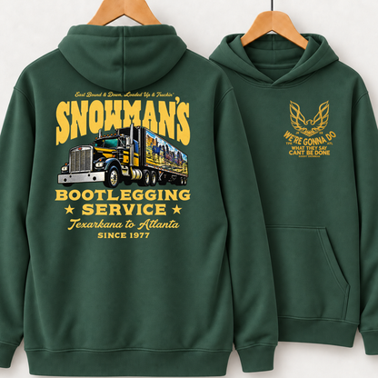Snowman's Bootlegging Service Since 1977 Retro Truck Graphic Shirts
