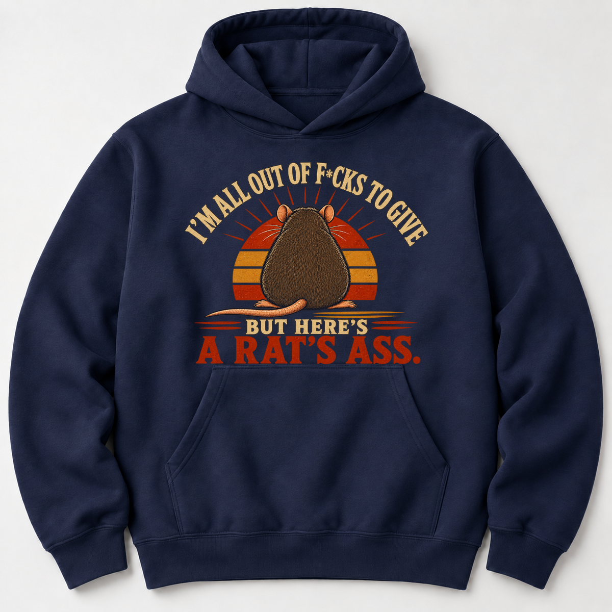 Funny Rat’s Ass Graphic Shirts – Sarcastic Retro Sunset Shirts