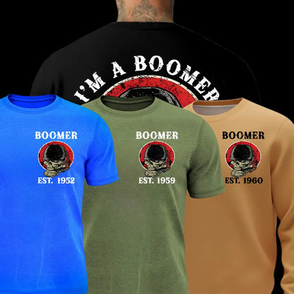 BOOMER Skull T-shirt, Unisex Hoodie, Custom Year Of Birth Sweatshirt, I'm A Boomer, Walk Away T-shirt
