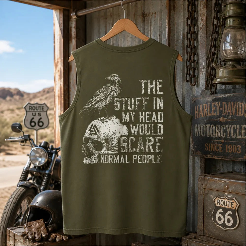 The Stuff In My Head Would Scare Normal People™ Gen X Custom Year T-Shirt