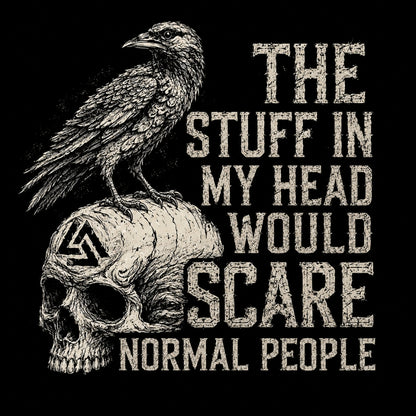 The Stuff In My Head Would Scare Normal People™ Gen X Custom Year T-Shirt