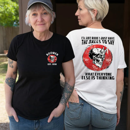 I'm Not Rude I Just Have The Balls To Say Custom Year Of Birth Shirts
