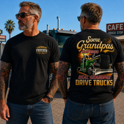 Legendary Trucker™ Custom Year Shirt | Real Grandpas Drive Trucks